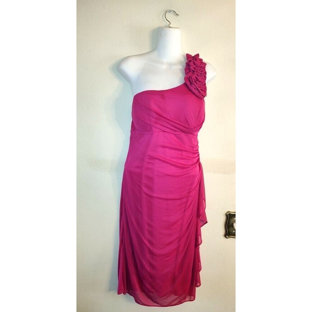 Women's Cindy USA Party Decorated Single Shoulder Pink Dress Size XL